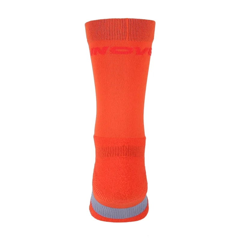 Active High Sock Fiery Red Blue Grey-2