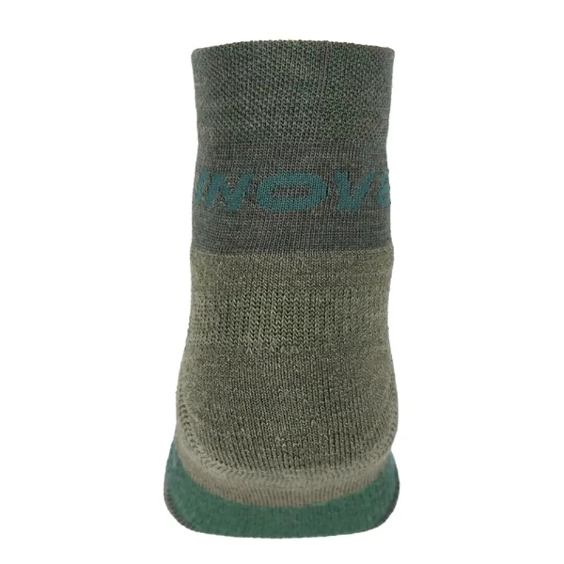 Merino Mid Sock Dark Green Melange-3