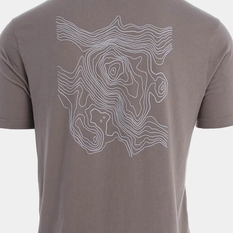Inov8 Men's Graphic T-Shirt Contours - Brown-3