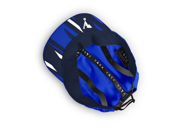 Feather Racing Cap Navy Black Royal Blue-1