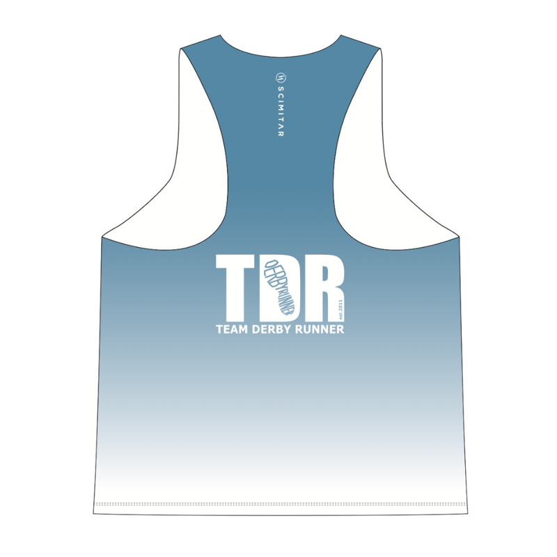 Team Derby Runner Scimitar Aero Vest Blue White-1