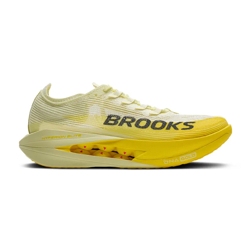 Brooks Hyperion Elite 5 Unisex Race Day Shoes - Luminary Yellow Gray