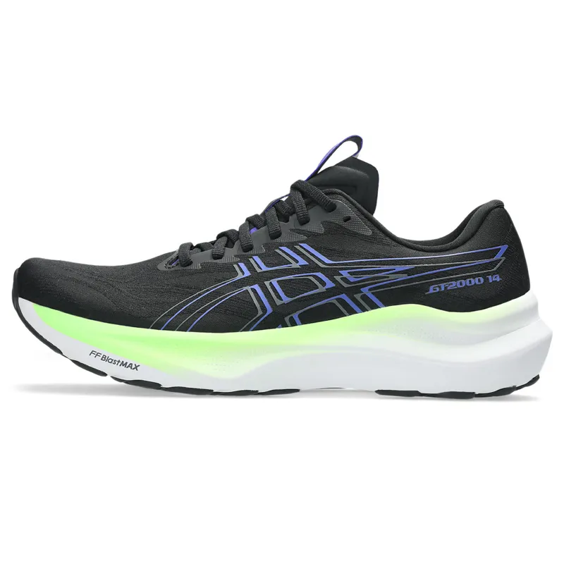 Asics Gt-2000 14 Men's Supportive Running Shoes - Black Cobalt Burst-2