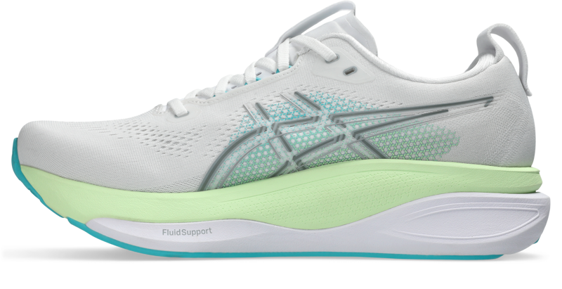 ASICS Gel-Kayano 33 Men's Supportive Running Shoes - White Energy Aqua-3