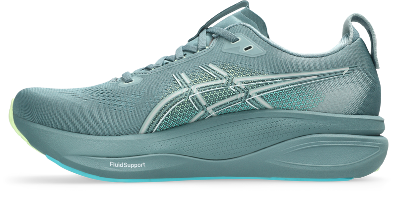 ASICS Gel-Kayano 33 Men's Supportive Running Shoes - Foggy Teal Illuminate Yellow-2