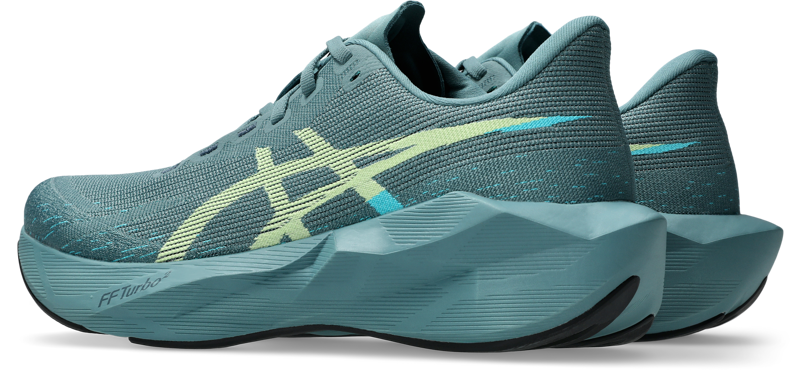 ASICS Novablast 6 Men's Running Shoes - Foggy Teal Illuminate Yellow-3