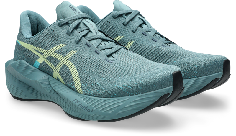 ASICS Novablast 6 Men's Running Shoes - Foggy Teal Illuminate Yellow-1