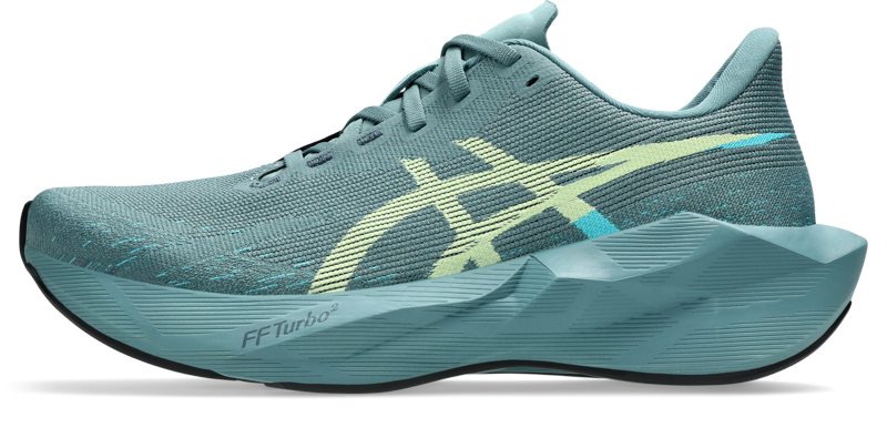 ASICS Novablast 6 Men's Running Shoes - Foggy Teal Illuminate Yellow-2