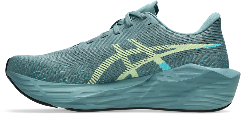 ASICS Novablast 6 Men's Running Shoes - Foggy Teal Illuminate Yellow-4