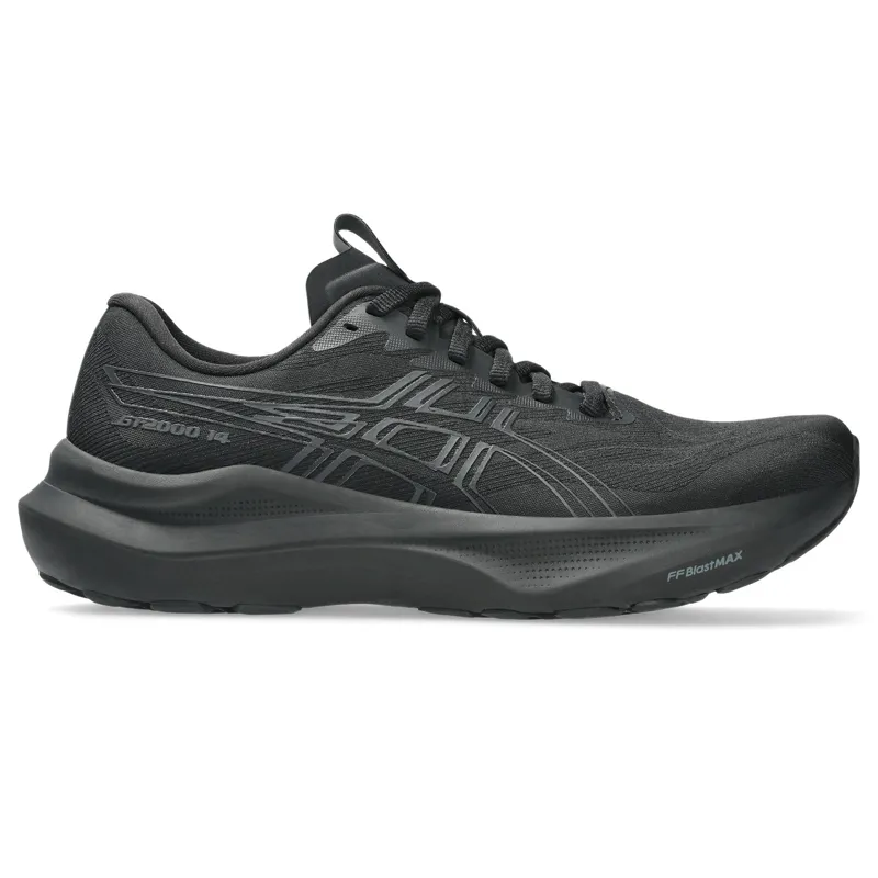 ASICS GT-2000 14 Women's Supportive Running Shoes Black Graphite Grey