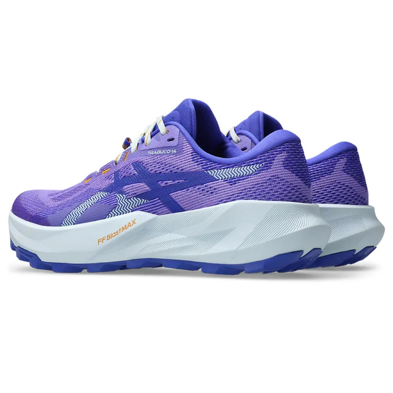 Asics Trabuco 14 Women's Trail Running Shoes - Amethyst Cobalt Burst-3