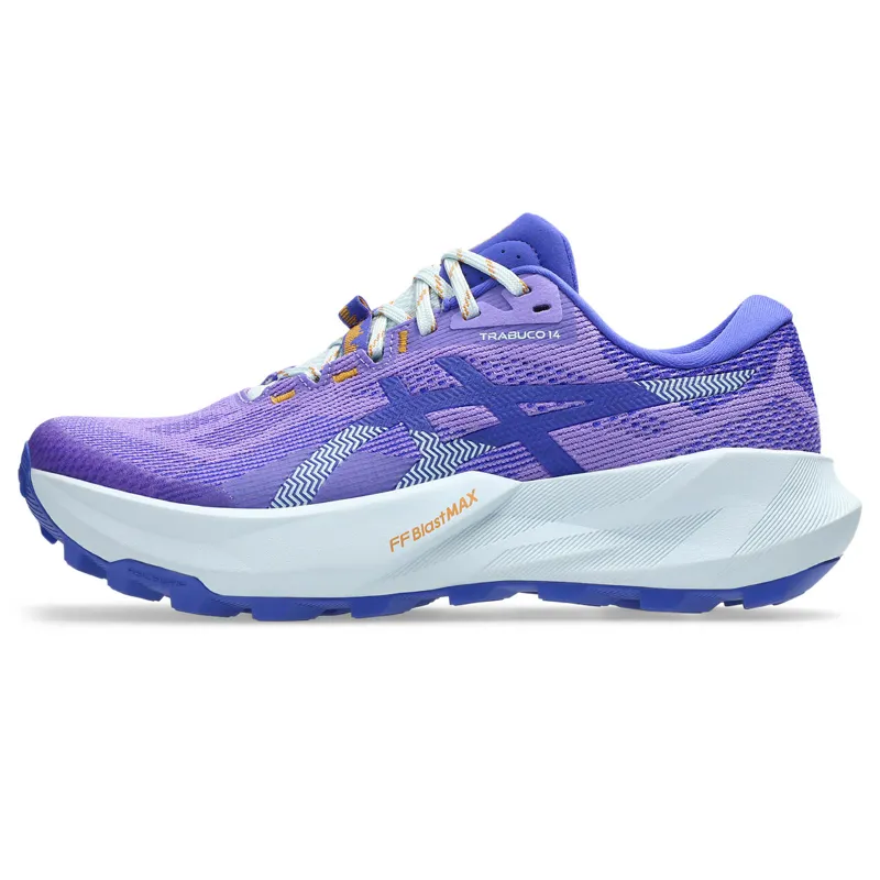 Asics Trabuco 14 Women's Trail Running Shoes - Amethyst Cobalt Burst-2