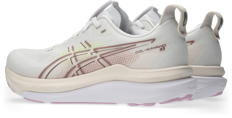 ASICS Gel-Kayano 33 Women's Supportive Running Shoes - White Hazy Lilac -4