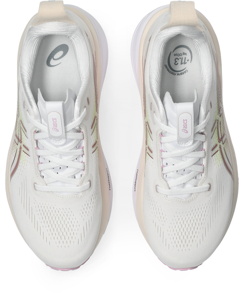 ASICS Gel-Kayano 33 Women's Supportive Running Shoes - White Hazy Lilac -6