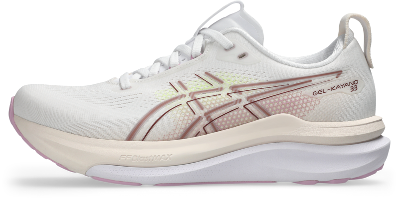 ASICS Gel-Kayano 33 Women's Supportive Running Shoes - White Hazy Lilac -2