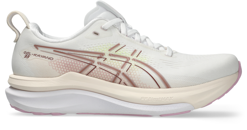 ASICS Gel-Kayano 33 Women's Supportive Running Shoes - White Hazy Lilac 