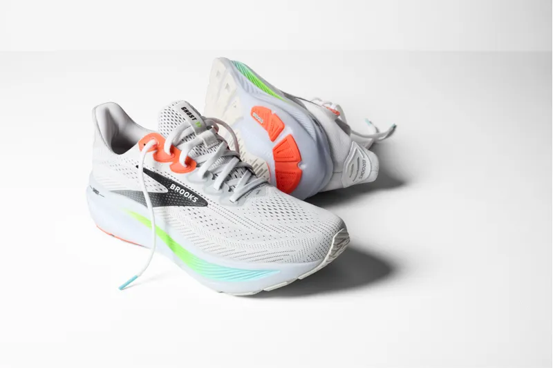 Brooks Ghost 17 Men's Running Shoes - White Pink Clay Gecko-7