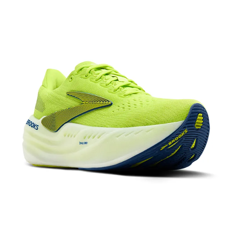 Brooks Glycerin Max Men's Neutral Cushioned Running Shoes Lime Navy Peony White-1