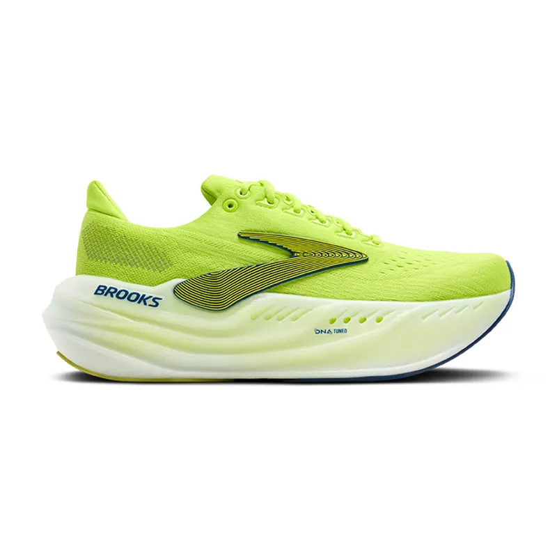 Brooks Glycerin Max Men's Neutral Cushioned Running Shoes Lime Navy Peony White