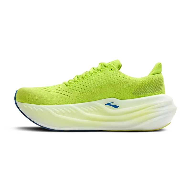 Brooks Glycerin Max Men's Neutral Cushioned Running Shoes Lime Navy Peony White-4