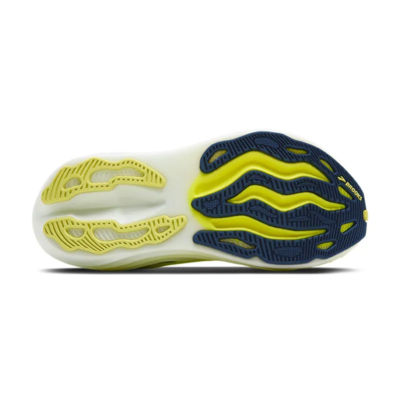 Brooks Glycerin Max Men's Neutral Cushioned Running Shoes Lime Navy Peony White-8