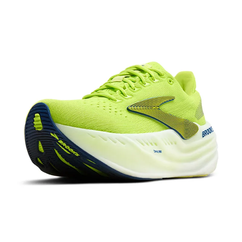 Brooks Glycerin Max Men's Neutral Cushioned Running Shoes Lime Navy Peony White-3