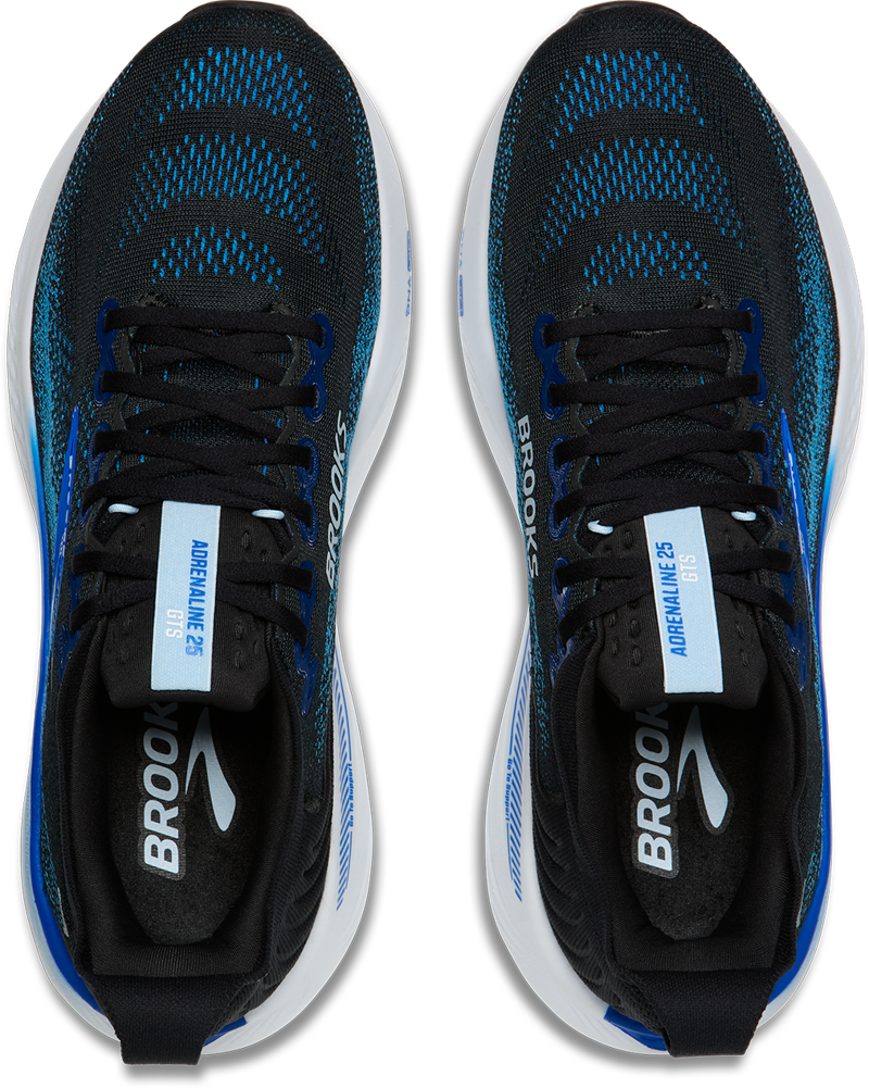 Brooks Adrenaline GTS 25 Men's Supportive Running Shoes - Black Blue Nantucket Breeze-6