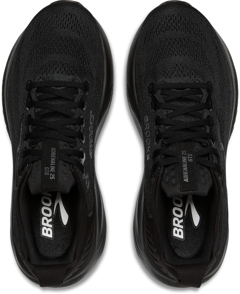 Brooks Adrenaline GTS 25 X-WIDE Men's Supportive Running Shoes - Black Black Ebony-3