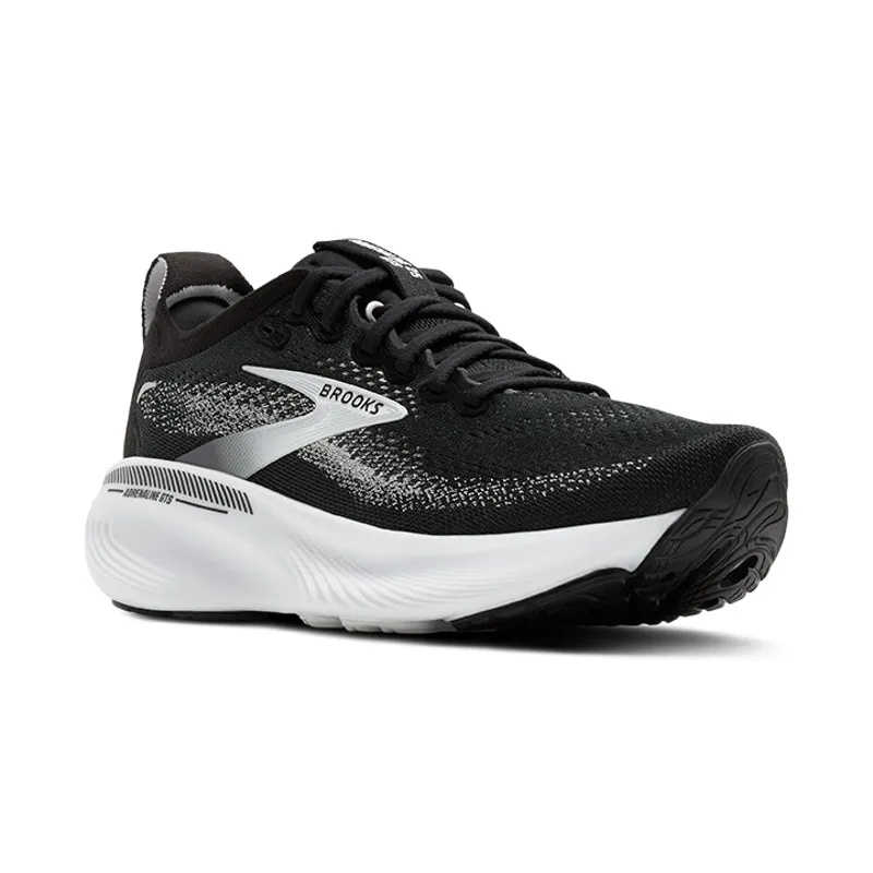 Brooks Adrenaline GTS 25 Men's Supportive Running Shoes - Black Grey White-1