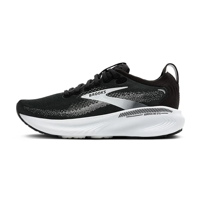 Brooks Adrenaline GTS 25 Men's Supportive Running Shoes - Black Grey White-3
