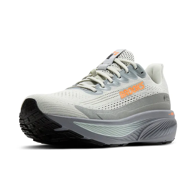 Brooks Ghost 17 GTX Men's Running Shoes - Smoke Primer Grey Orange-3