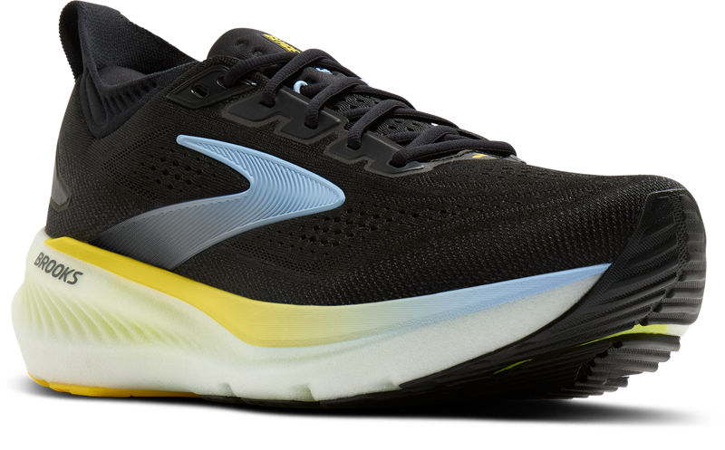 Brooks Glycerin 23 Men's Running Shoes - Black Cyber Yellow Nightlife-1