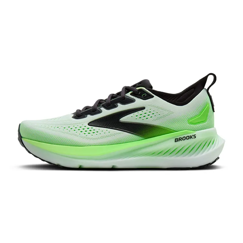 Brooks Glycerin 23 Men's Running Shoes - White Phantom Green Gecko-3