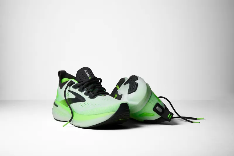 Brooks Glycerin 23 Men's Running Shoes - White Phantom Green Gecko-8