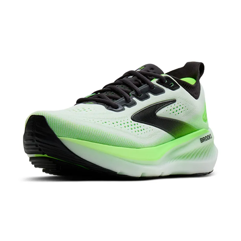 Brooks Glycerin 23 Men's Running Shoes - White Phantom Green Gecko-2