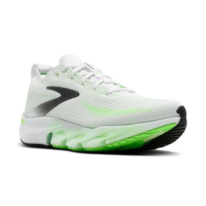 Brooks Glycerin Flex Men's Running Shoes - White Green Gecko Phantom-1