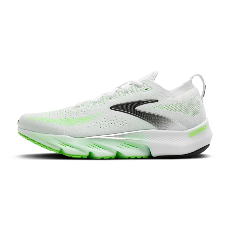 Brooks Glycerin Flex Men's Running Shoes - White Green Gecko Phantom-3