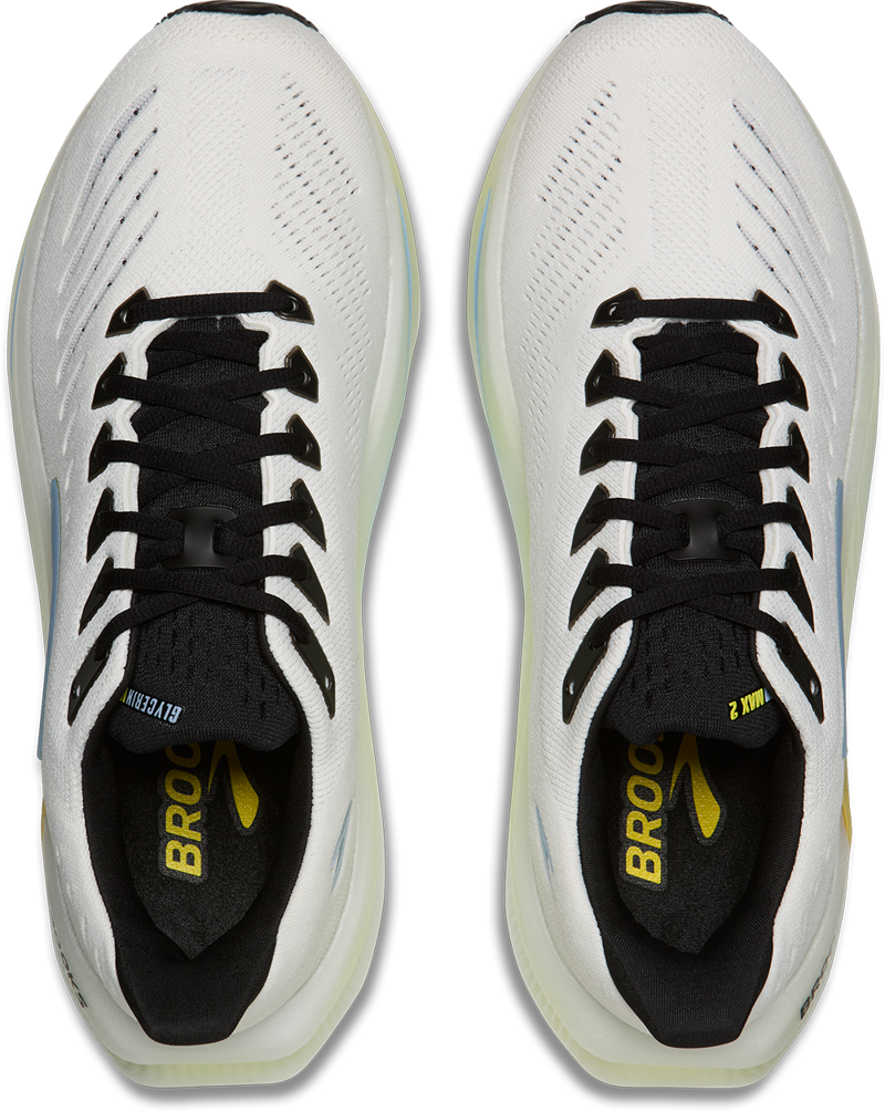 Brooks Glycerin Max 2 Men's Running Shoes - Bright White Black Nightlife-3