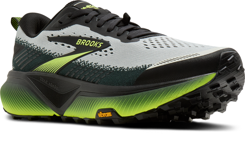 Brooks Cascadia 20 WIDE 2E Men's Trail Running Shoes - Grey Black Nightlife-1