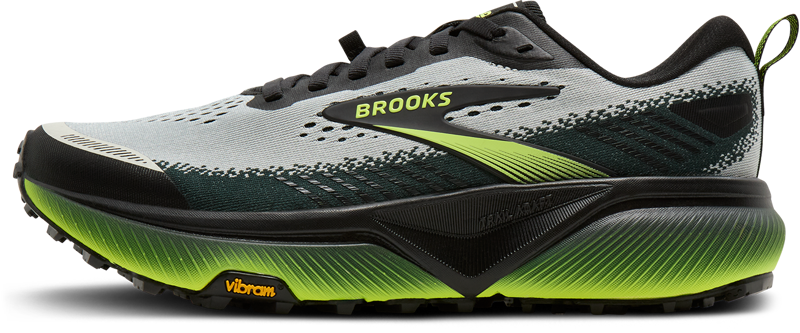 Brooks Cascadia 20 WIDE 2E Men's Trail Running Shoes - Grey Black Nightlife-2