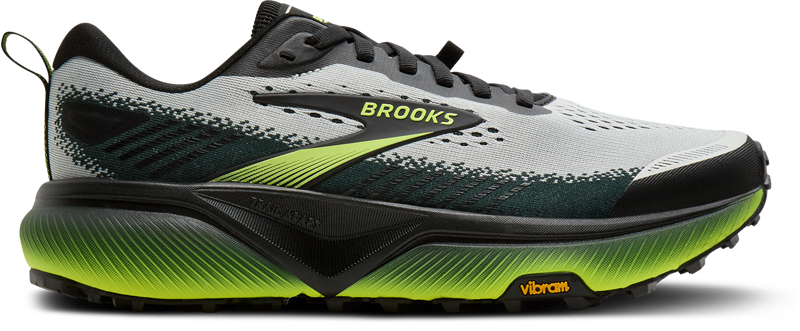 Brooks Cascadia 20 WIDE 2E Men's Trail Running Shoes - Grey Black Nightlife