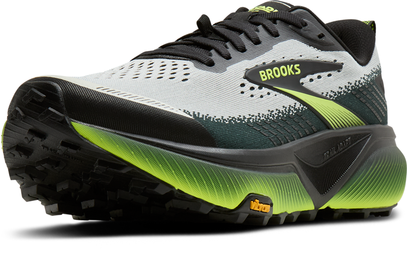 Brooks Cascadia 20 WIDE 2E Men's Trail Running Shoes - Grey Black Nightlife-4