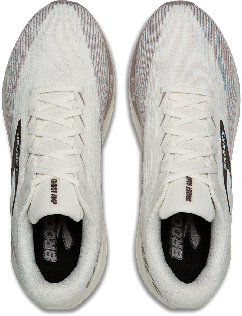 Brooks Ghost Amp Men's Running Shoes - Coconut Purple Dove Raisin-6