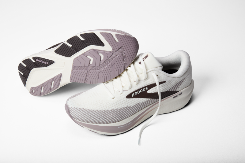 Brooks Ghost Amp Men's Running Shoes - Coconut Purple Dove Raisin-8