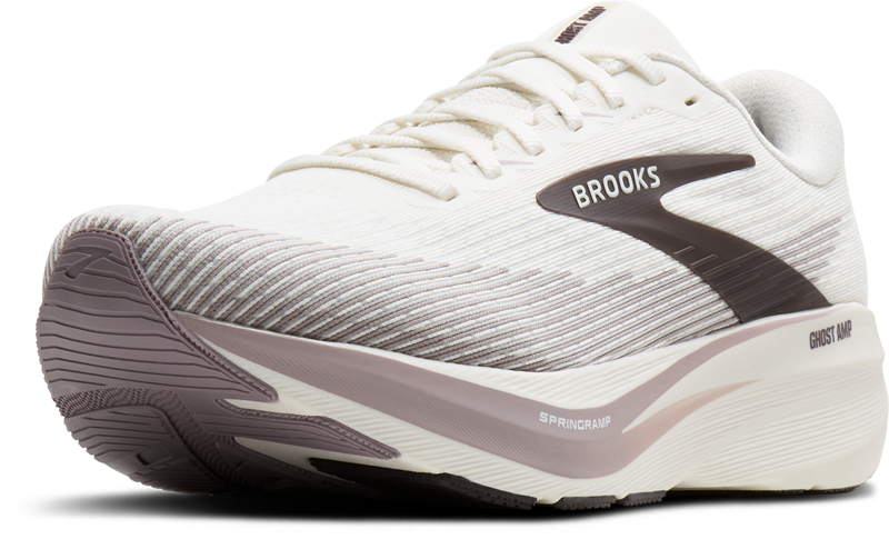 Brooks Ghost Amp Men's Running Shoes - Coconut Purple Dove Raisin-3