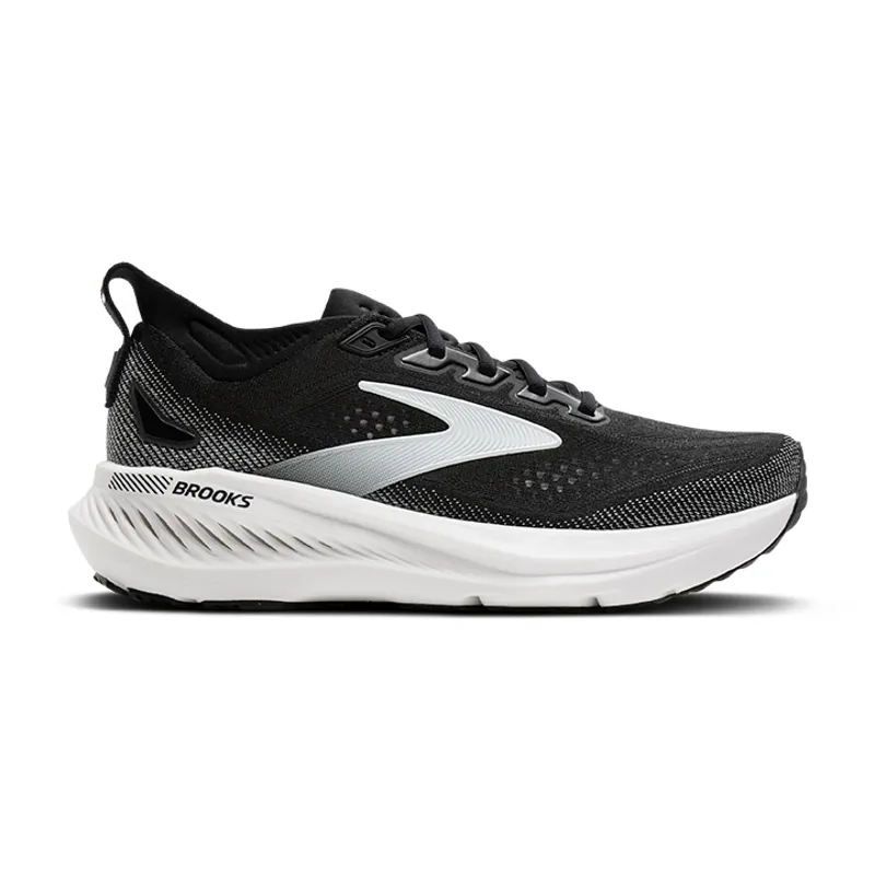 Brooks Glycerin GTS 23 WIDE 2E Men's Supportive Running Shoes - Black Grey White