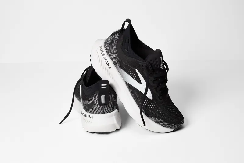 Brooks Glycerin GTS 23 WIDE 2E Men's Supportive Running Shoes - Black Grey White-7