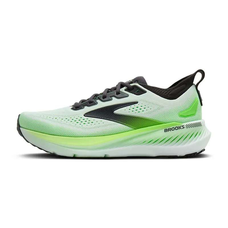 Brooks Glycerin GTS 23 Men's Supportive Running Shoes - White Phantom Green Gecko-2