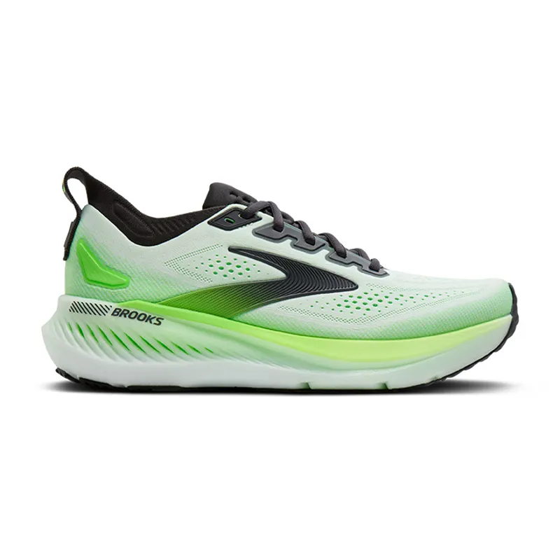 Brooks Glycerin GTS 23 Men's Supportive Running Shoes - White Phantom Green Gecko