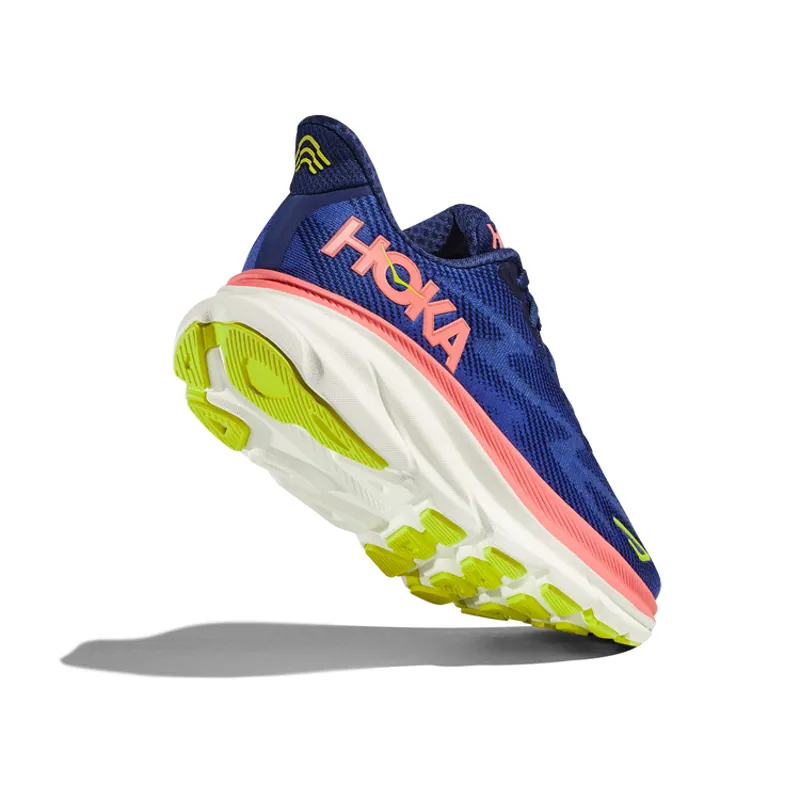 Clifton 9 WIDE D Evening Sky Coral Women's-3